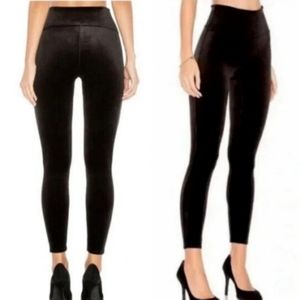 Spanx Velvet High Rise Black Leggings Size Small